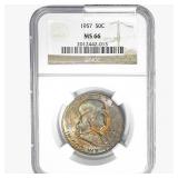 1957 Franklin Half Dollar NGC MS66