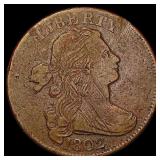 1802 Draped Bust Large Cent NICELY CIRCULATED