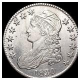 1830 Capped Bust Half Dollar CLOSELY UNCIRCULATED