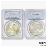 [2]1924 Silver Peace Dollar PCGS MS64