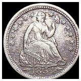 1854 Seated Liberty Half Dime CHOICE AU