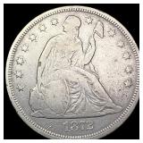 1872 Seated Liberty Dollar LIGHTLY CIRCULATED