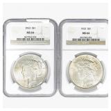 [2]1923 Silver Peace Dollar NGC MS64