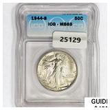 1944-S Walking Liberty Half Dollar ICG MS65