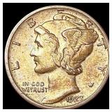 1927-S Mercury Dime CHOICE AU