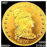 1807 $2.50 Gold Quarter Eagle CHOICE BU+