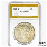 1926-D Silver Peace Dollar PGA MS63