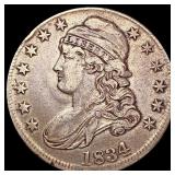 1834 Capped Bust Half Dollar LIGHTLY CIRCULATED