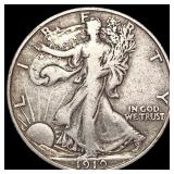 1919-D Walking Liberty Half Dollar LIGHTLY