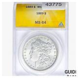 1889 Morgan Silver Dollar ANACS MS64