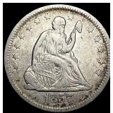 1857-O Seated Liberty Quarter LIGHTLY CIRCULATED