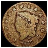 1828 Coronet Head Large Cent NICELY CIRCULATED