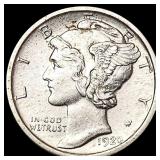 1920-D Mercury Dime CLOSELY UNCIRCULATED