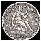 1853 Seated Liberty Half Dime NEARLY UNCIRCULATED