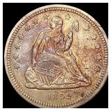 1859 Seated Liberty Quarter NEARLY UNCIRCULATED