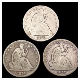 [3] 1875-1877 Seated Liberty Half Dollar NICELY