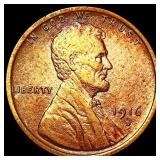 1916-D RB Wheat Cent CHOICE AU