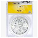 1889 Morgan Silver Dollar ANACS MS64