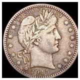 1915-S Barber Quarter LIGHTLY CIRCULATED