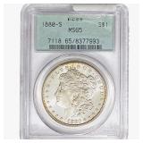 1880-S Morgan Silver Dollar PCGS MS65