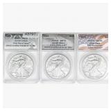 [3]2009-2011 Silver Eagle ANACS MS70