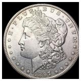 1897-S Morgan Silver Dollar CHOICE BU