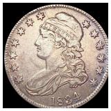 1834 Capped Bust Half Dollar NEARLY UNCIRCULATED