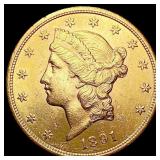 1891-S $20 Gold Double Eagle UNCIRCULATED