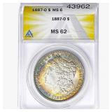 1887-O Morgan Silver Dollar ANACS MS62