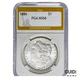 1886 Morgan Silver Dollar PGA MS66