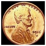 1916-S Wheat Cent CHOICE AU