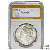 1899-S Morgan Silver Dollar PGA MS63