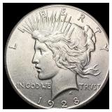 1928 Silver Peace Dollar UNCIRCULATED