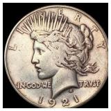 1921 Silver Peace Dollar CLOSELY UNCIRCULATED