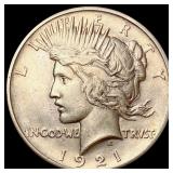 1921 Silver Peace Dollar CLOSELY UNCIRCULATED