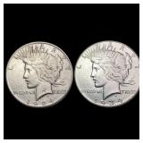 [2] 1924-S&1934 Silver Peace Dollar UNCIRCULATED