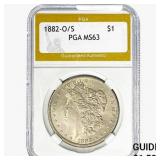 1882-O/S Morgan Silver Dollar PGA MS63