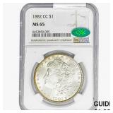 1882-CC Morgan Silver Dollar NGC MS65