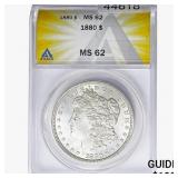 1880 Morgan Silver Dollar ANACS MS62