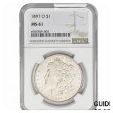 1897-O Morgan Silver Dollar NGC MS61