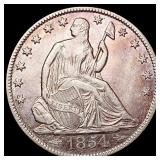 1854-O ARR Seated Liberty Half Dollar CLOSELY UNCI