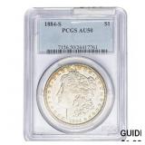 1884-S Morgan Silver Dollar PCGS AU50