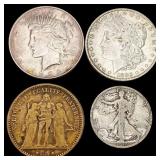 1873-1923 Varied US and World Coinage [4 Coins] HI