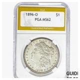 1896-O Morgan Silver Dollar PGA MS62