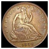 1859 Seated Liberty Half Dollar CLOSELY