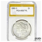 1882-S Morgan Silver Dollar PGA MS67 PL