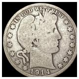 1914 Barber Half Dollar NICELY CIRCULATED