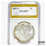 1885-O Morgan Silver Dollar PGA MS67