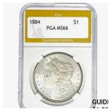 1884 Morgan Silver Dollar PGA MS66