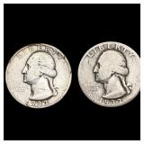 [2] 1932-S&1932-D Washington Silver Quarter